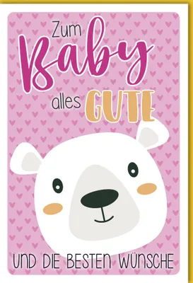 Produktbild von Geburt – Baby – Freudiges Ereignis - Karte mit Umschlag - \Zum