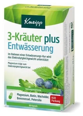 Produktbild von Kneipp 3-Kräuter plus Entwässerung Kapseln 60 St