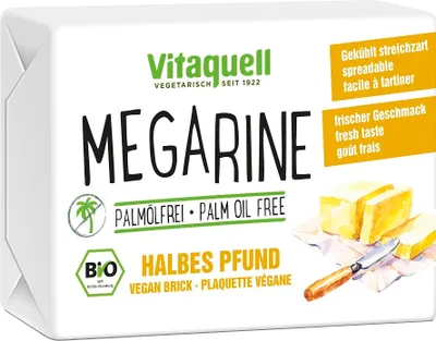 Produktbild von MARGARINE (OHNE PALMÖL)  WÜRFEL 250 g - VITAQUELL