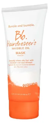 Imagen del producto de Mascarilla hidratante para el cabello Bumble and Bumble Invisible Oil, 200 ml, para mujeres, apta para todo tipo de cabello, para todo tipo de color, hidratante, suavizante, formato: tubo