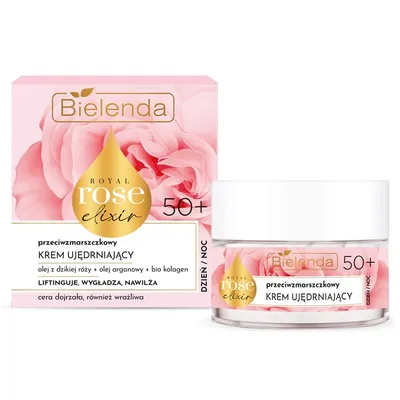 Obrázok produktu pre Bielenda Royal Rose Elixir Przeciwzmarszczkowy krem ujędrniający 50+, 50ml