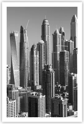 Produktbild von Poster - Poster ohne Rahmen - Wolkenkratzer Fotografie Dubai - 61x91,5 cm - Wand Bild - Wanddeko - Wandbilder - Kunstposter - Wandposter - Bilder - Kunstdruck - Wanddekoration - P2XPA61x91-4388