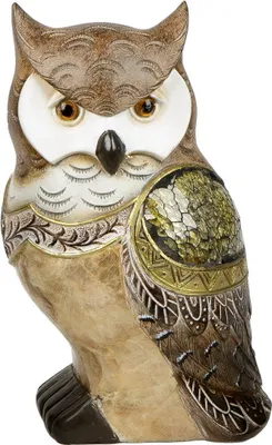 Produktbild von Eule Uhu Kauz Deko Garten Tier Vogel Figur Skulptur Dekofigur Statue Mosaik