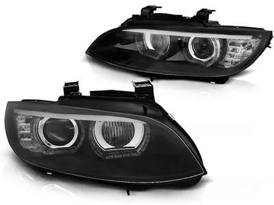 Image de Phares au xénon DRL LED feux diurnes pour BMW E92 E93 avec AFS 05-10 Noir