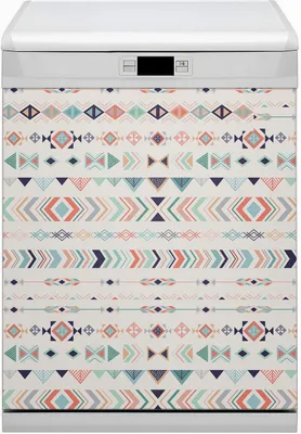 Produktbild von Geschirrspüle Magnet für Spülmaschine Magnetmatte Küche Magnete  Dekorative 60x70 cm  - Ethnisches Muster