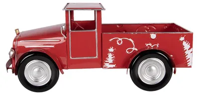 Produktbild von Clayre & Eef Weihnachtsdekorationsfigur Auto 42x18x19 cm Rot Metall