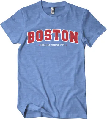 Produktbild von Boston - Massachusetts T-Shirt - XX-Large - BlueHeather