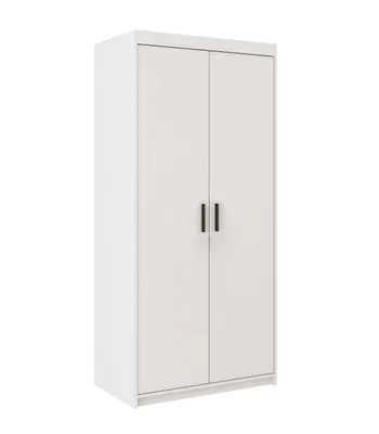 Produktbild von AX LIVING Weißen Kleiderschrank Storicos 2T 89,7cm Breite, 2 türiger