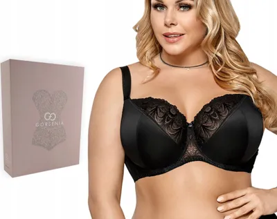 Produktbild von Gorsenia K425 Casablanca Dame Soft BH Bügel große Brüste, Schwarz, 95H