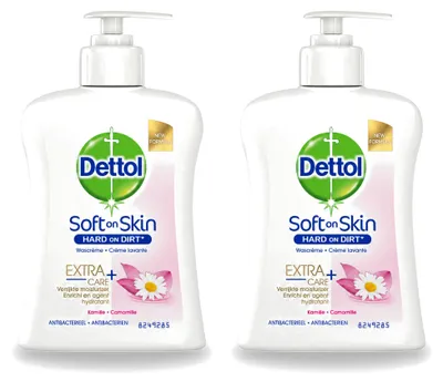 Obrázek produktu pro 2x Antibakteriální tekuté mýdlo Dettol – s obsahem heřmánku, hydratační – 250 ml – výhodný balíček – 2 kusy