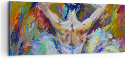 Produktbild von Bild auf Leinwand - Leinwandbild - Balletttänzer tanzen - 120x50cm - Wand Bild - Wanddeko - Leinwanddruck - Bilder - Kunstdruck - Wanddekoration - Leinwand bilder - Wandkunst - AB120x50-3503