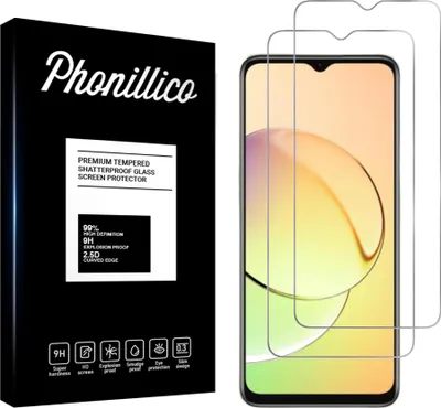 Produktbild von Hartglas für Realme 10 5G [2 Stück] Displayschutzfolie Screen Protector Film Anti-Kratzer Glas Resistant Phonillico®