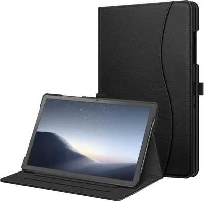 Produktbild von Fintie Hülle für Samsung Galaxy Tab A9 Plus 11 Zoll 2023, Multi-Winkel Folio Schutzhülle Dokumentenfach und Auto Schlaf/Wach Funktion für Tablet A9+ SM-X210/X216/X218, Schwarz