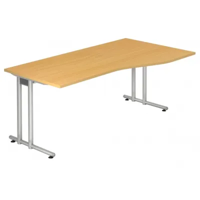 Produktbild von NANO 18 S - 180 x 100 Buche/Silber