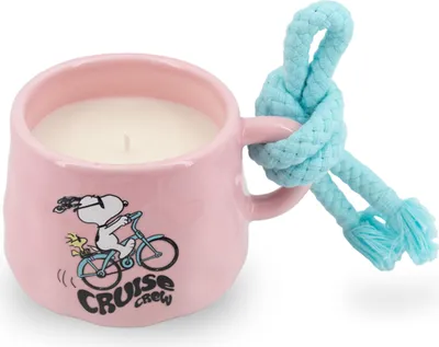 Obrázok produktu pre Vonná sviečka Peanuts, dizajn Rope Cup Cruise Crew, aromatická sviečka, doba horenia 40 hodín, sklo, parafínový vosk, 200 g