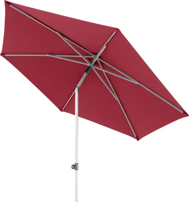 Produktbild von Doppler ACT 270 PUSH-UP Sonnenschirm ø 270 cm rund Mittelmastschirm Mittelstock 4 Farbvarianten 809 Rot