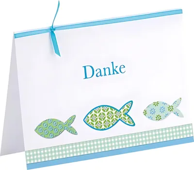 Produktbild von RÖSSLER Danksagungskarten Emil 3xKommunion + 3xKonfirmation 3+3 Stück