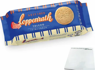 Produktbild von Coppenrath Toledo Feingebäck Mürbegebäck mit Haselnüssen (200g Packung)   MHD 23.12.2025 + usy Block