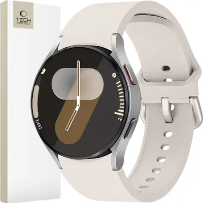 Produktbild von Tech-Protect Silikon Samsung Galaxy Watch 4 / 5 / 5 Pro / 6 / 7 / Fe Starlight