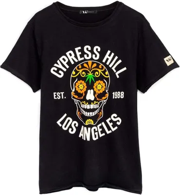 Imagen del producto de Camiseta uni Cypress Hill - "LA" para hombre/mujer, modelo NS6674 (talla M), color negro
