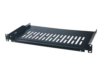 Produktbild von Logilink 19"Fachboden Befestigung nur vorne T=250mm, schwarz