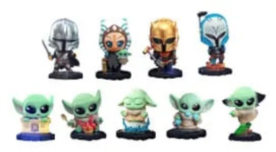 Immagine prodotto di Star Wars: The Mandalorian - Minifigure Cosbi da 8 cm in confezione a sorpresa (8 pezzi)