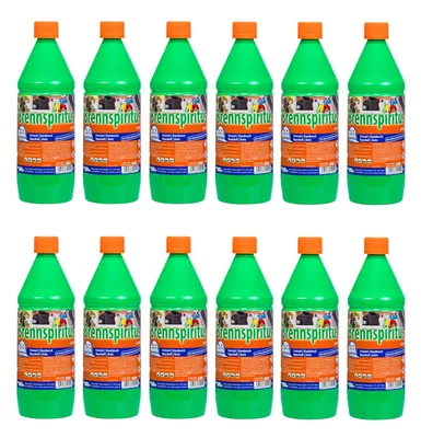 Produktbild von Robbyrob Brennspiritus 12x 1 Liter Schnellanzünder Alkoholreiniger