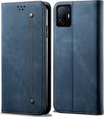 Obrázek produktu pro Xiaomi Mi 11T Case, kožené flipové pouzdro typu kniha se stojánkem pro Xiaomi Mi 11T / Mi 11T Pro Blue