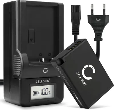 Produktbild von CELLONIC 1x Akku für Kamera Kompatibel mit Canon EOS R50, EOS R8, EOS R10, LP-E17 - (950mAh, 7.4V) + Ladegerät