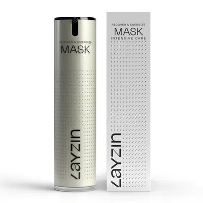 Zdjęcie produktu dla LAYZIN Recover & Energy Face Mask forDerma Rolling | z aloesem, pentavitinem, pantenolem i kwasem hialuronowym | serum nawilżające | 50ml
