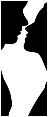 Produktbild von Wallario Wandbild aus Acryl, 200 x 80 cm, freischwebende Optik - Mann und Frau