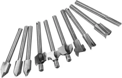 Immagine prodotto di Set frese mini (dremel) da 3.175 mm (10 pezzi)