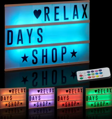 Produktbild von relaxdays Lightbox mit Farbwechsel