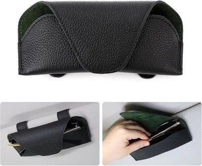 Produktbild von Famanu Brillenhalter für Auto-Sonnenblende - Schwarz