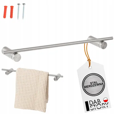 Produktbild von DABSTORY Tomzo Handtuchhalter Badezimmer Silber 80 cm