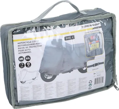 Produktbild von Dunlop Motorradabdeckung Größe L 228 x 99 x 124 cm Wetterfest PVC