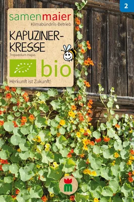 Artikelbild 1 von 'BIO Kapuzinerkresse rankend Mischung' aus der Kategorie Kapuzinerkressesamen