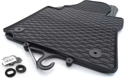 Image de Tapis en caoutchouc pour VW Caddy 3 4 (2 pièces, avant) Tapis de sol en caoutchouc tous temps Tapis de protection