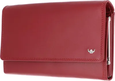 Produktbild von Golden Head Leder Geldbörse Polo RFID Protect Bügelbörse 2801 Rot dunkelrot