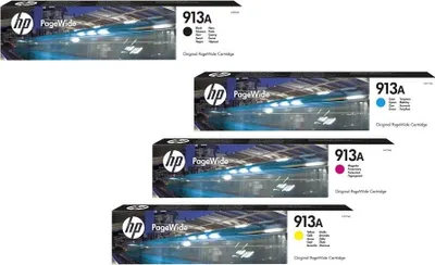 Image de Cartouches d'impression originales HP 913A - Multipack de 4 (L0R95AE, F6T77AE, F6T78AE, F6T79AE)