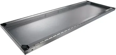 Productafbeelding van Fachboden B1700xT500mm, draagvermogen 200 kg, staal, zilverkleurig, verzinkt, voor groot magazijnstelling, 2 stuks per verpakking. META