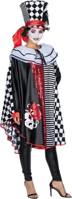 Produktbild von Pierrot Cape - Karnevalskostüm Damen Fasching
