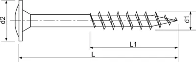 Produktbild von S&P Holzbauschrauben Tellerkopf 8x90 Holzschrauben mit Teilgewinde Torx40 Edelstahl A2 - 100 Stück