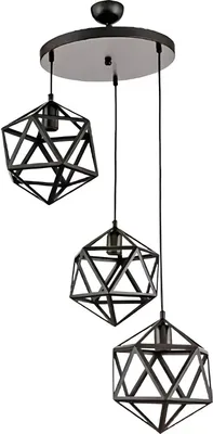 Image de Suspension noir pour le salon chic plafonnier lampe