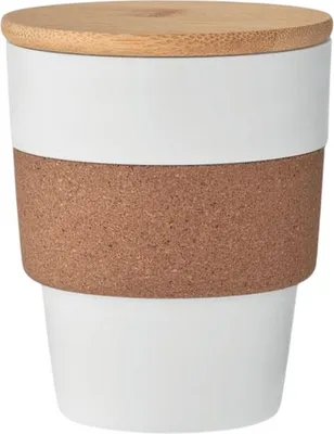 Image de MidOcean - Gobelet "Galao", liège, 300ml MO606 (taille unique) (Blanc)