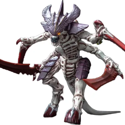 Actionfigur 1/18 Tyranid Warrior mit Knochenschwertern
