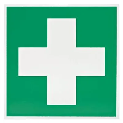Produktbild von Rettungszeichen Erste-Hilfe-Kreuz | Packung (1 Stück)