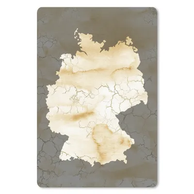 Produktbild von MuchoWow® Mauspad Mousepad Karte von Europa - Deutschland - Marmor 18x27 cm - Mousepads - Maus Mat - Pad - Mausunterlage