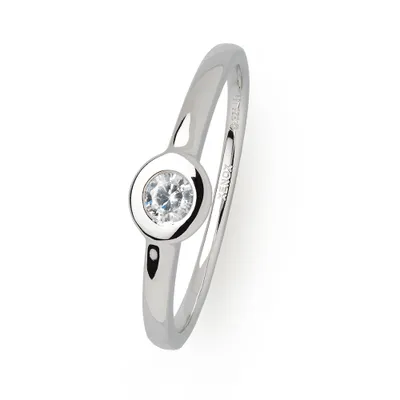 Produktbild von Xenox XS7388 Ring Damen Silver Circle Z Zirkonia Ø 3 mm Silber Gr. 58