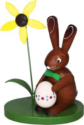 Produktbild von Osterdekoration Osterhase mit Osterei Höhe 9cm NEU